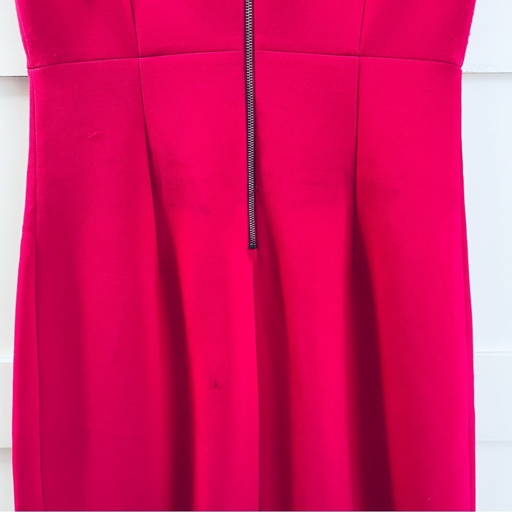 DIANE Von FURSTENBERG | GUC Pink Midi Dress Zip Back Sleeveless sz 2 **defects - Picture 4 of 12